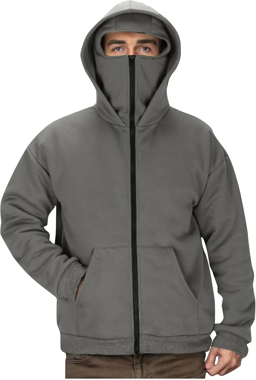 Unisex Zip Up Hoodie with Face Mask
