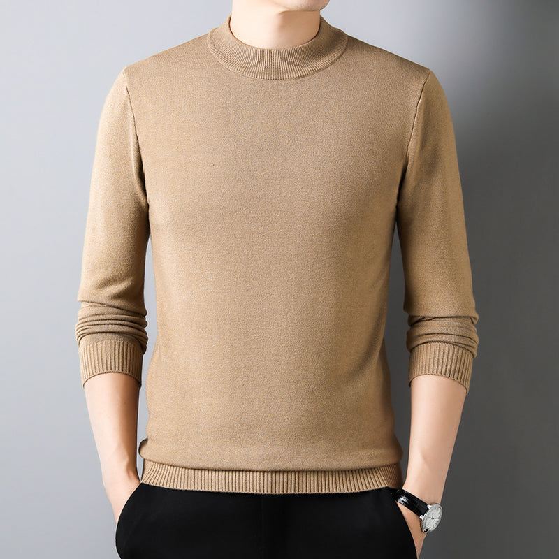 Half-Turtleneck Knit Sweater