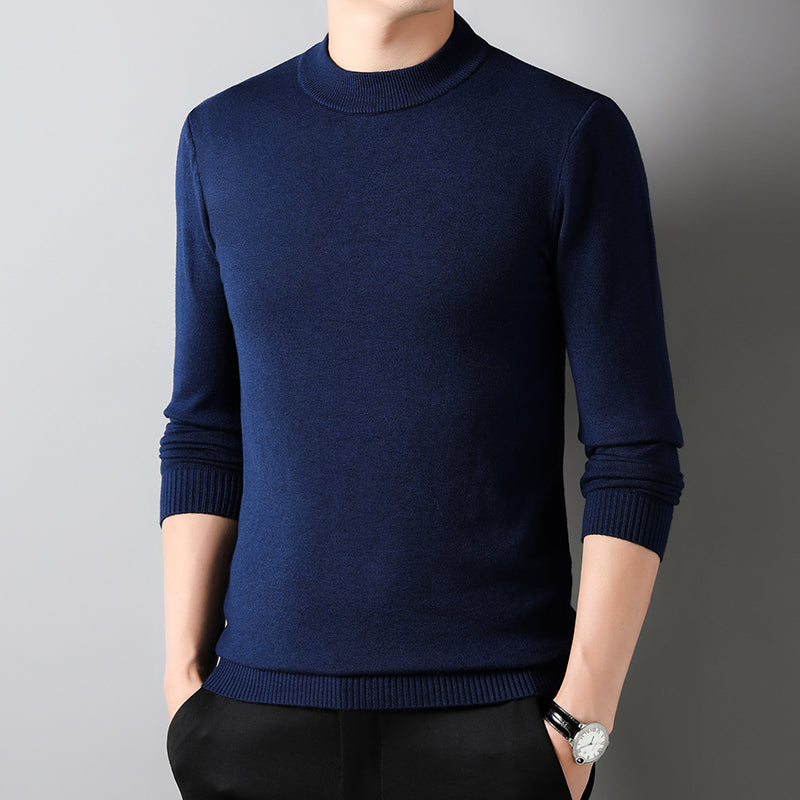 Half-Turtleneck Knit Sweater