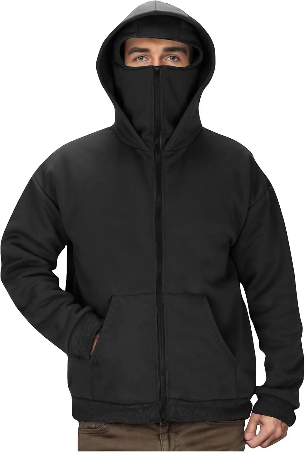 Unisex Zip Up Hoodie with Face Mask